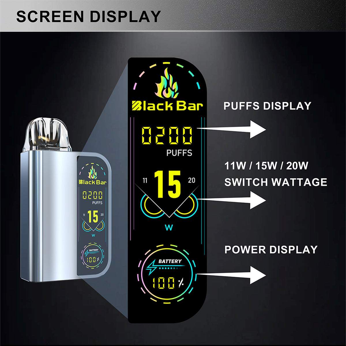 HD20-11ml oil-filled style Pod replaceable airflow adjustable airflow adjustable battery changeable