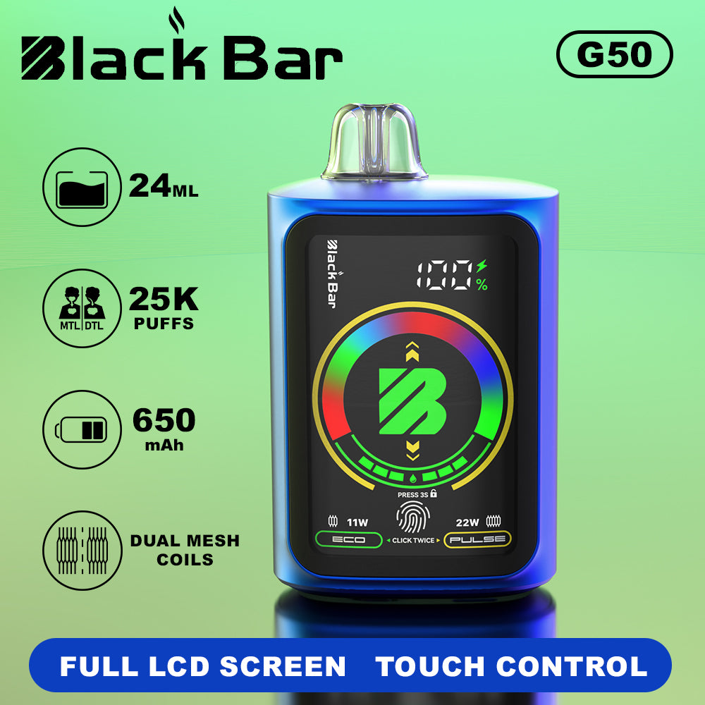 G50 DUAL MESH 24ML | 25000 PUFFS FULL LCD SCREEN TOUCH CONTROL