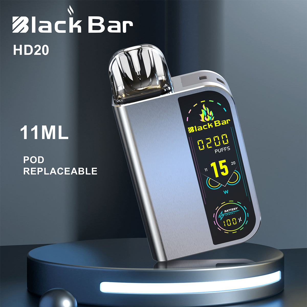 HD20-11ml oil-filled style Pod replaceable airflow adjustable airflow adjustable battery changeable