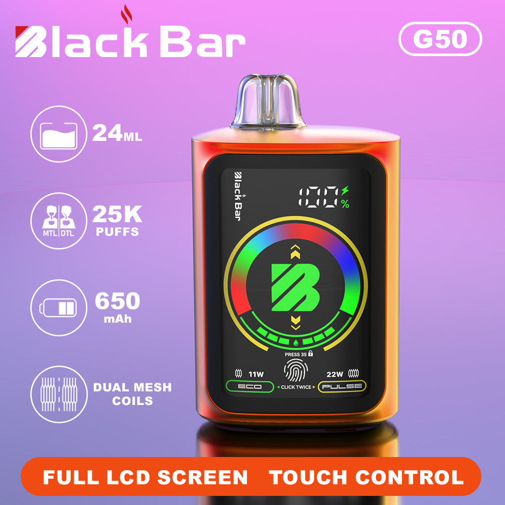 G50 DUAL MESH  24ML | 25000 PUFFS  FULL LCD SCREEN  TOUCH CONTROL