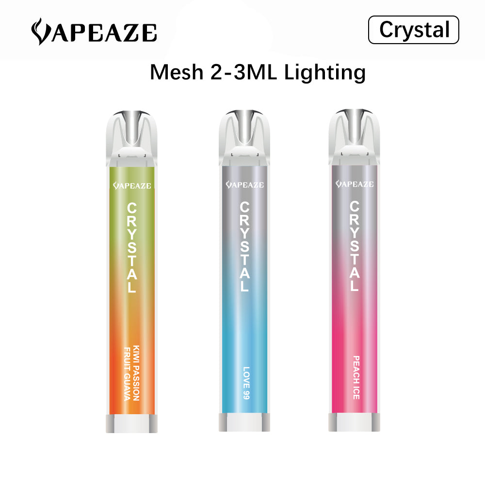 2-3ML Lighting Vape Box Bar Electric Cigarettes Puff Bar Ecig Rechargeable Crystal Vape Pod Puffs OEM ODM Vape
